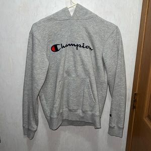 grey boys champion hoodie